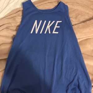 Blue Nike workout tank! Size large! Worn once!